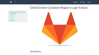 
                            4. Gitlab Docker Container Registry Login Failure - Clusterfrak