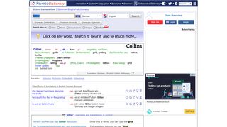 
                            5. Gitter translation English | German dictionary | Reverso
