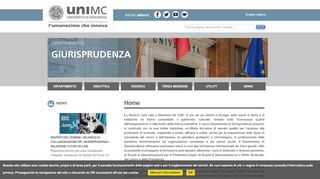 
                            9. Giurisprudenza — Università di Macerata: Home