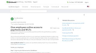 
                            6. Give employees online access to paychecks and W-2'... - QuickBooks ...