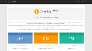 
                            7. Give Me COINS - The professional Litecoin Merged …