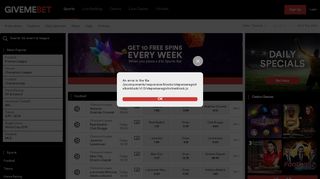 
                            4. GiveMeBet | Online Sports Betting | Latest Odds, Slots and ...