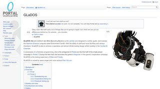 
                            3. GLaDOS - Portal Wiki