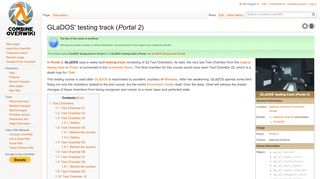 
                            10. GLaDOS' testing track (Portal 2) - Combine OverWiki, the original Half ...