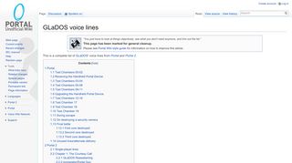 
                            3. GLaDOS voice lines - Portal Wiki