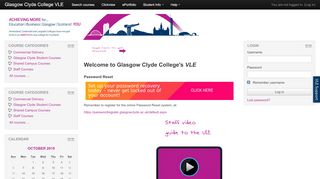 
                            8. Glasgow Clyde College VLE