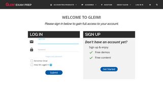 
                            7. Gleim Account: My Account Login