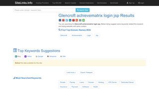
                            7. Glencroft achievematrix login jsp Results For Websites Listing