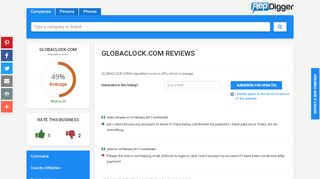 
                            3. GLOBACLOCK.COM - 2 Reviews, 49% Reputation Score