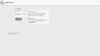 
                            8. Global Cash Card - Please Login
