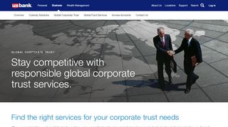 
                            3. Global corporate trust | Investment services | U.S. Bank