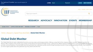 
                            8. Global Debt Monitor - iif.com