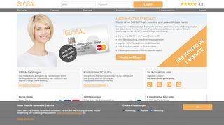 
                            5. Global-Konto Premium | Prepaid-Card mit Privatkonto ohne ...