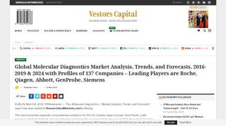 
                            9. Global Molecular Diagnostics Market Analysis, Trends, and ...