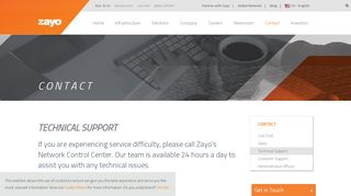 
                            5. Global Network Solutions Provider - Technical Support | Zayo Group ...