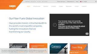 
                            3. Global Network Solutions Provider | Zayo Group, LLC.