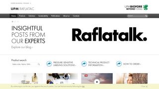 
                            2. Global supplier of pressure sensitive label ... - UPM Raflatac