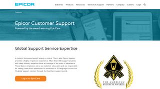 
                            1. Global Support Service Expertise | Epicor