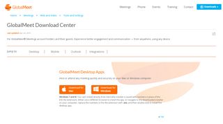 
                            3. GlobalMeet Download Center - Support