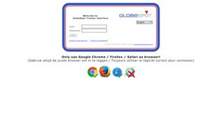 
                            5. GlobeSpot Tracker Interface - Login
