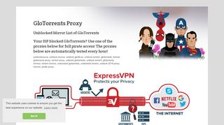 
                            1. GloTorrents Proxy :: List of GloTorrents unblock mirrors 2019