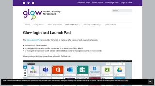 
                            4. Glow login and Launch Pad – Glow Connect