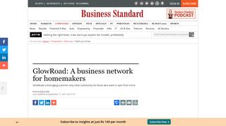 
                            7. GlowRoad: A business network for homemakers | Business ...