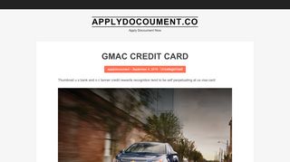 
                            5. gmac credit card | Applydocoument.co