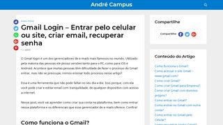 
                            7. Gmail – Como entrar, Fazer login, Criar conta → Confira aqui!