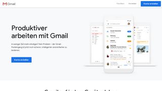 
                            5. Gmail – kostenloser Speicherplatz und E-Mails von Google