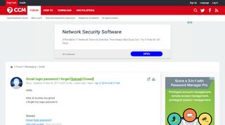 
                            8. Gmail login password I forget [Solved] - Ccm.net