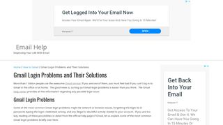 
                            9. Gmail Login Problems and Their Solutions - Email Help