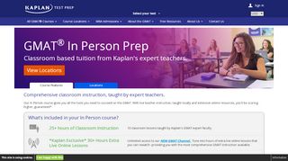 
                            5. GMAT Prep - In Person | Kaplan Test Prep