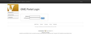 
                            1. GME Portal Login - Office of Graduate Medical Education - Vanderbilt ...