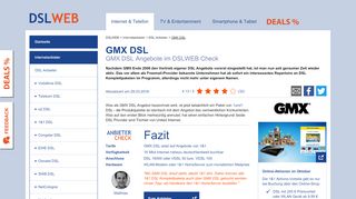 
                            2. GMX DSL : Alle GMX DSL Angebote und Tarife im Detail