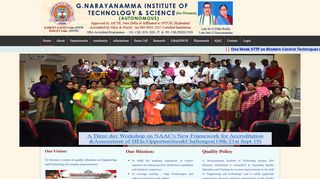 
                            2. G.Narayanamma Institute of Technology and Science | The Best ...