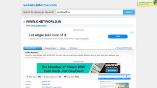 
                            4. gnetworld.in at WI. G-Net Adworld - Website Informer