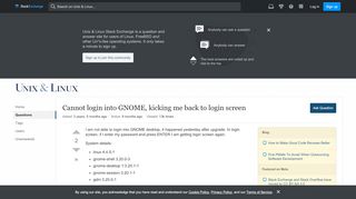 
                            3. gnome3 - Cannot login into GNOME, kicking me back to login screen ...