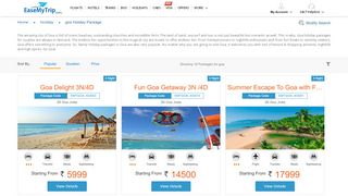 
                            6. Goa Holiday Packages: Goa Tour Package ... - EaseMyTrip.com