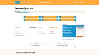 
                            7. Go.crowdguru.de: Willkommen bei Crowd Guru - Easy Counter