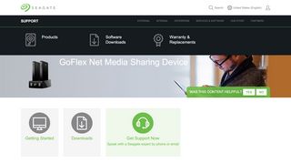 
                            2. GoFlex Net | Seagate Support US