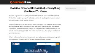 
                            11. Goibibo Extranet (InGoibibo) - Everything You Need To Know