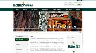 
                            5. Gold - Maaden | Saudi Arabian Mining Company