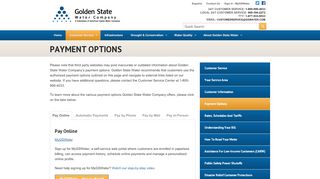 
                            10. Golden State Water Company | Payment Options