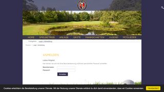 
                            6. Golf- und Landclub Ahaus e.V.: Login / Abmeldung