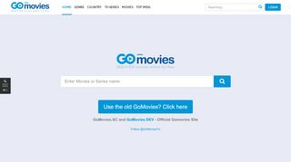 
                            7. GoMovies - Watch Online Movies Free: 123movies.is