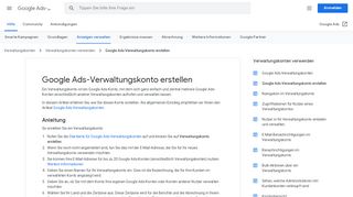 
                            8. Google Ads-Verwaltungskonto erstellen - Google Ads-Hilfe