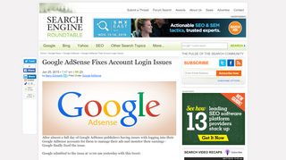 
                            9. Google AdSense Publisher Were Unable To Login …