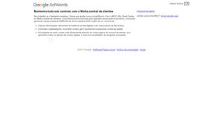 
                            5. Google AdWords - My Client Center