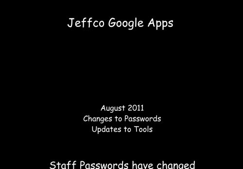 
                            5. Google Apps - Changes and Passwords - Google …